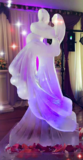 Abstract Bride and Groom