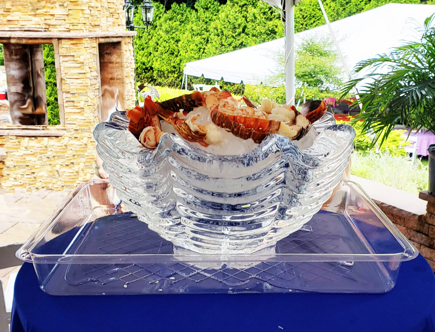 Octagon Bowl With Scalloped Design