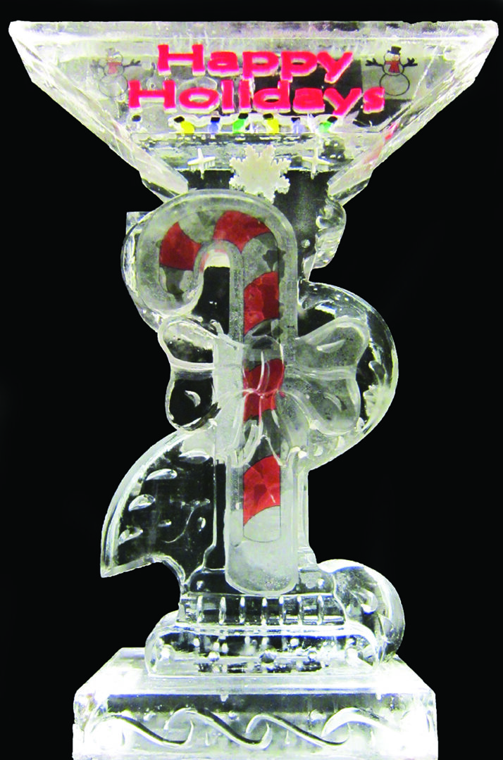 Holiday Martini Luge Double Block