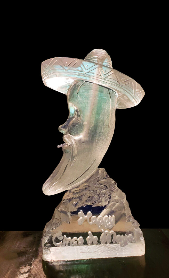 Chili Pepper With Sombrero Luge