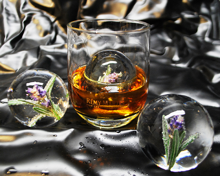 Lavender Sphere With Glass