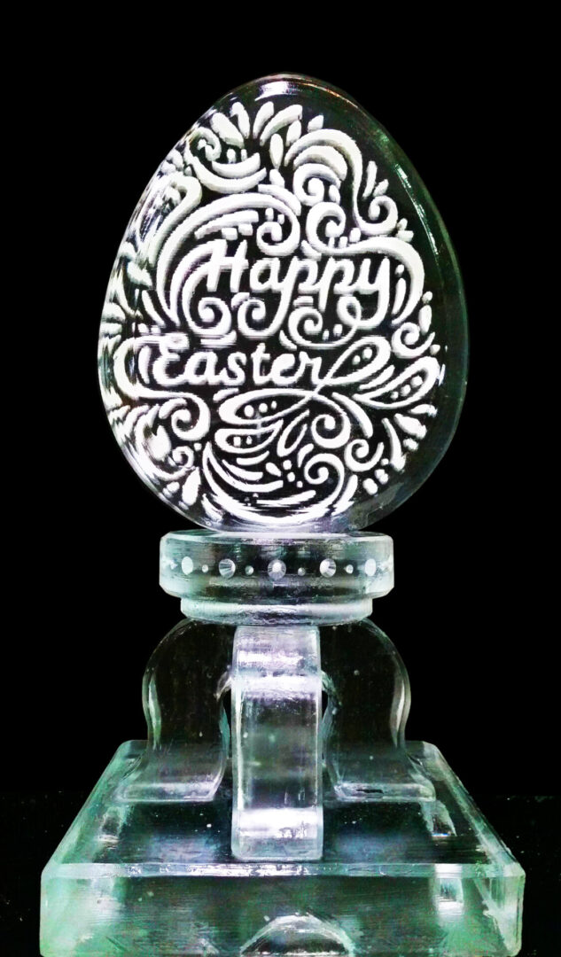 Abstract Easter Egg On Ped