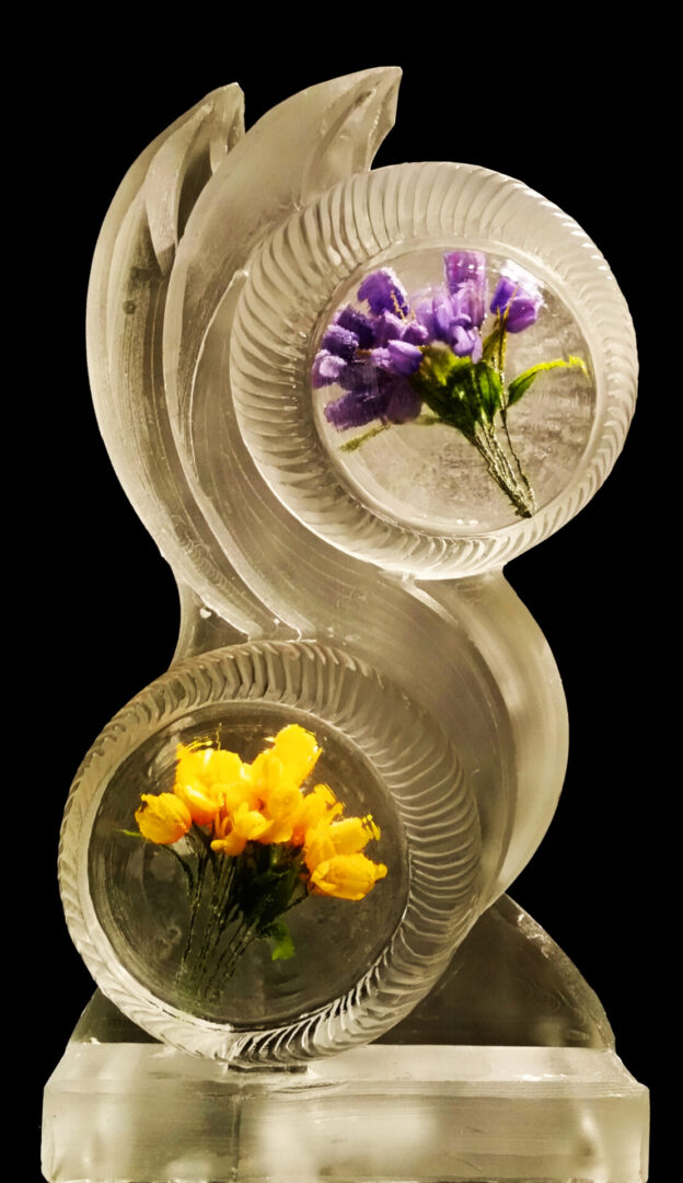 Abstract Spring With Tulips