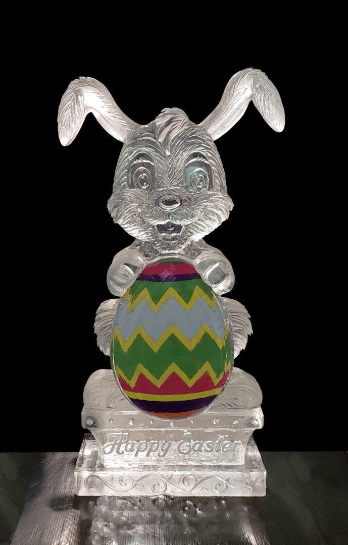Easter Bunny Holding Egg