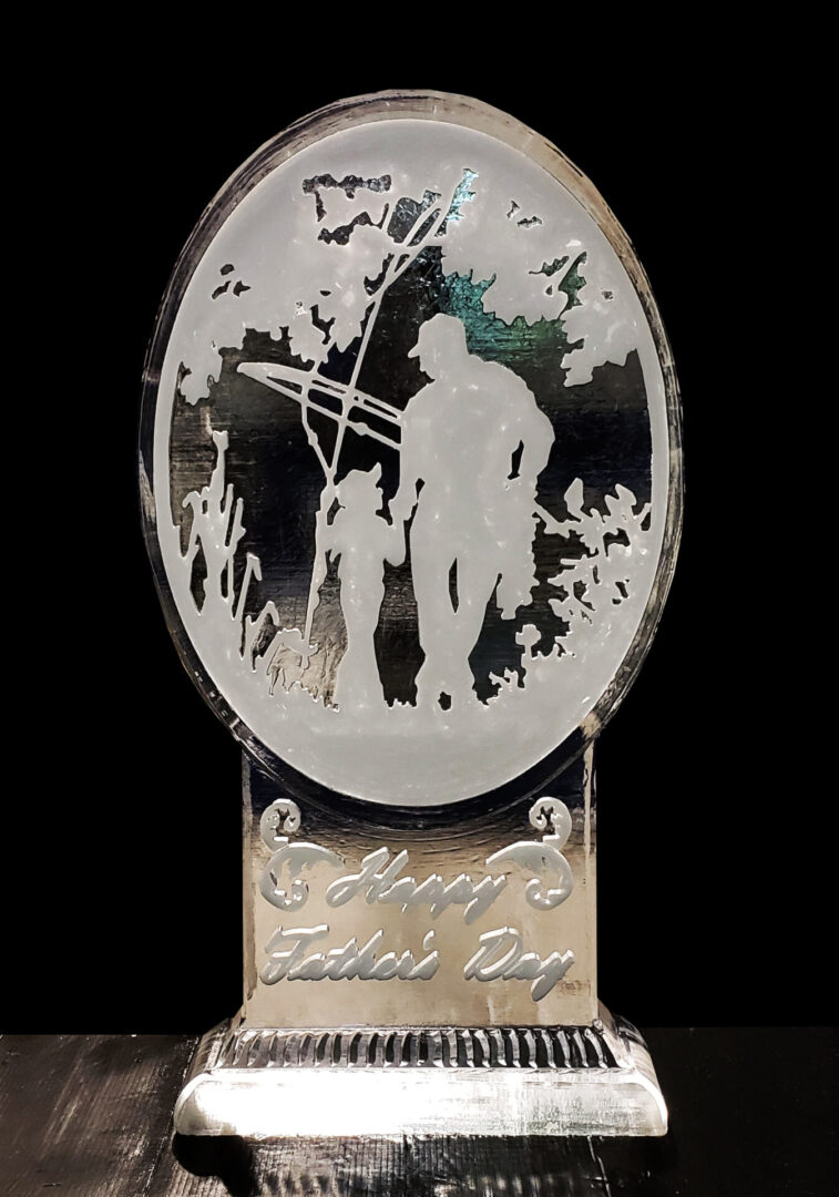 Father And Daughter Fishing Silhouette