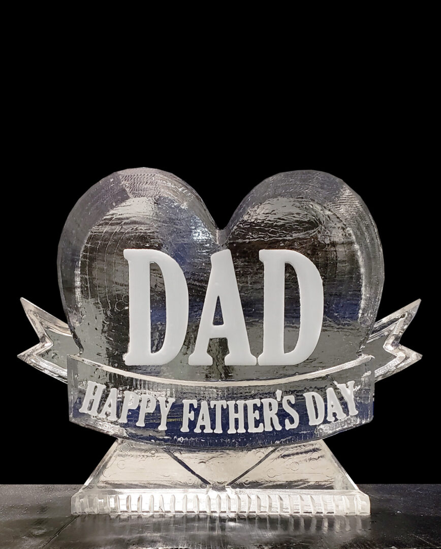 Fathers Day Heart With Ribbon