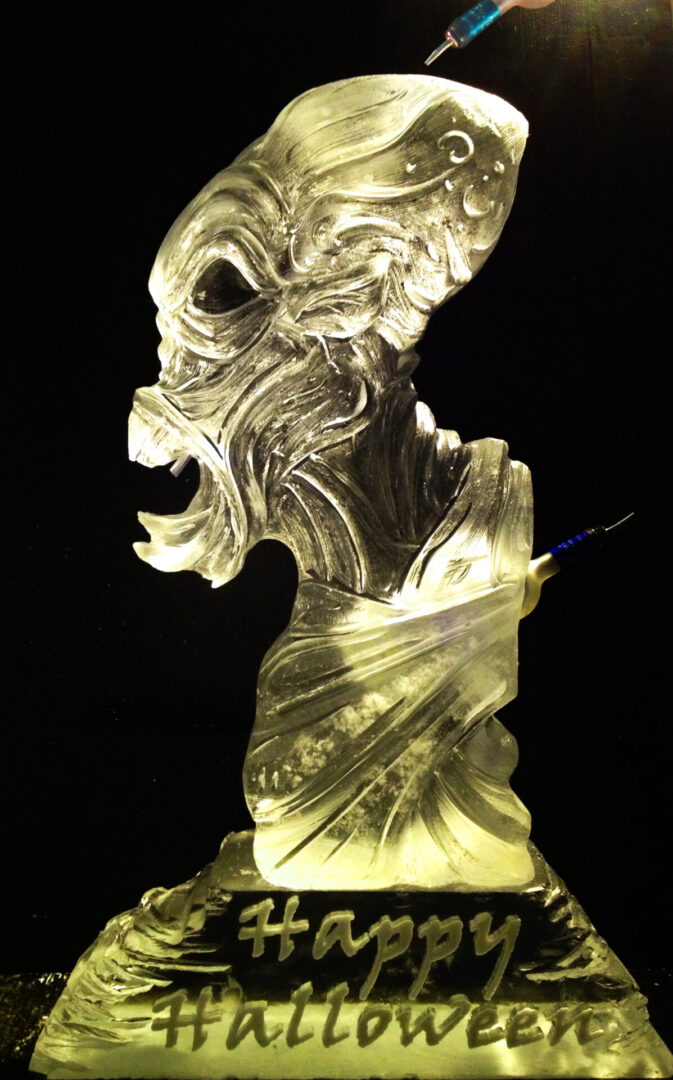 Scary Alien Head Luge On Ped