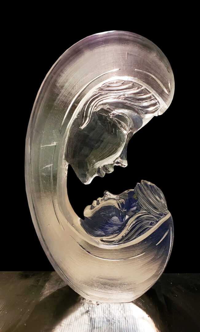 Abstract Mother And Child Faces