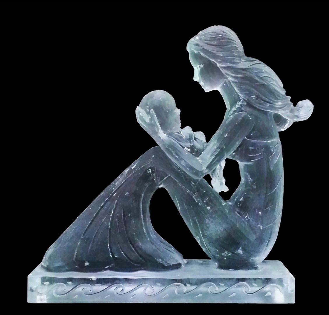 Mother Holding Child 2 Block