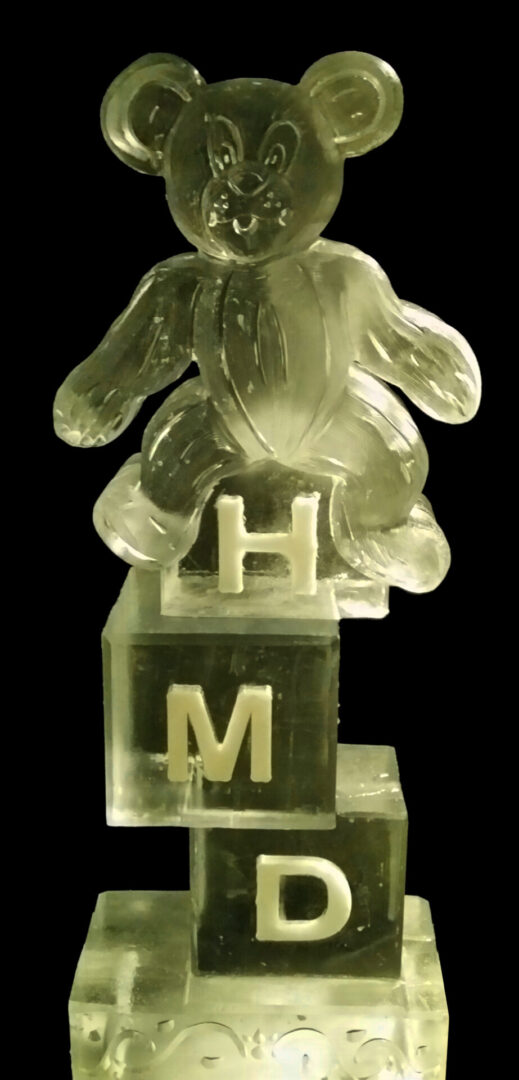 Teddy Bear On Blocks 2 Block