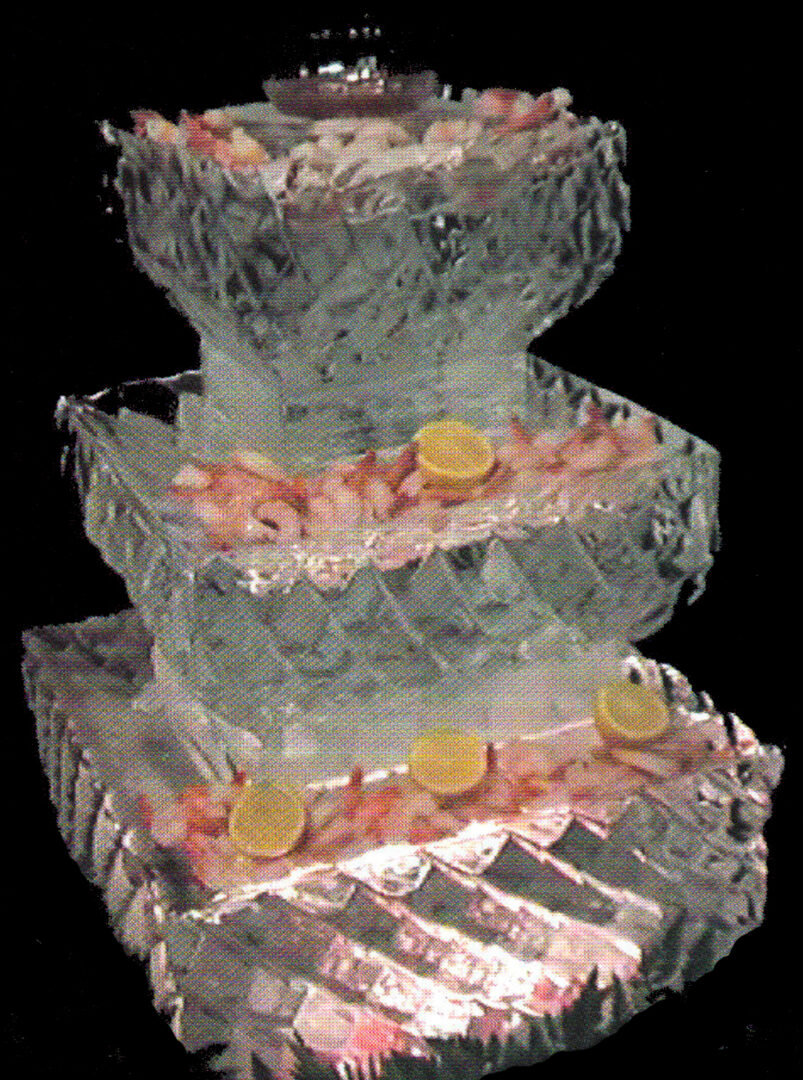 3 Tier Shrimp Diamond Cut