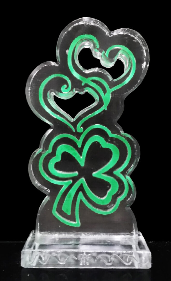 Clover with Hearts in Color